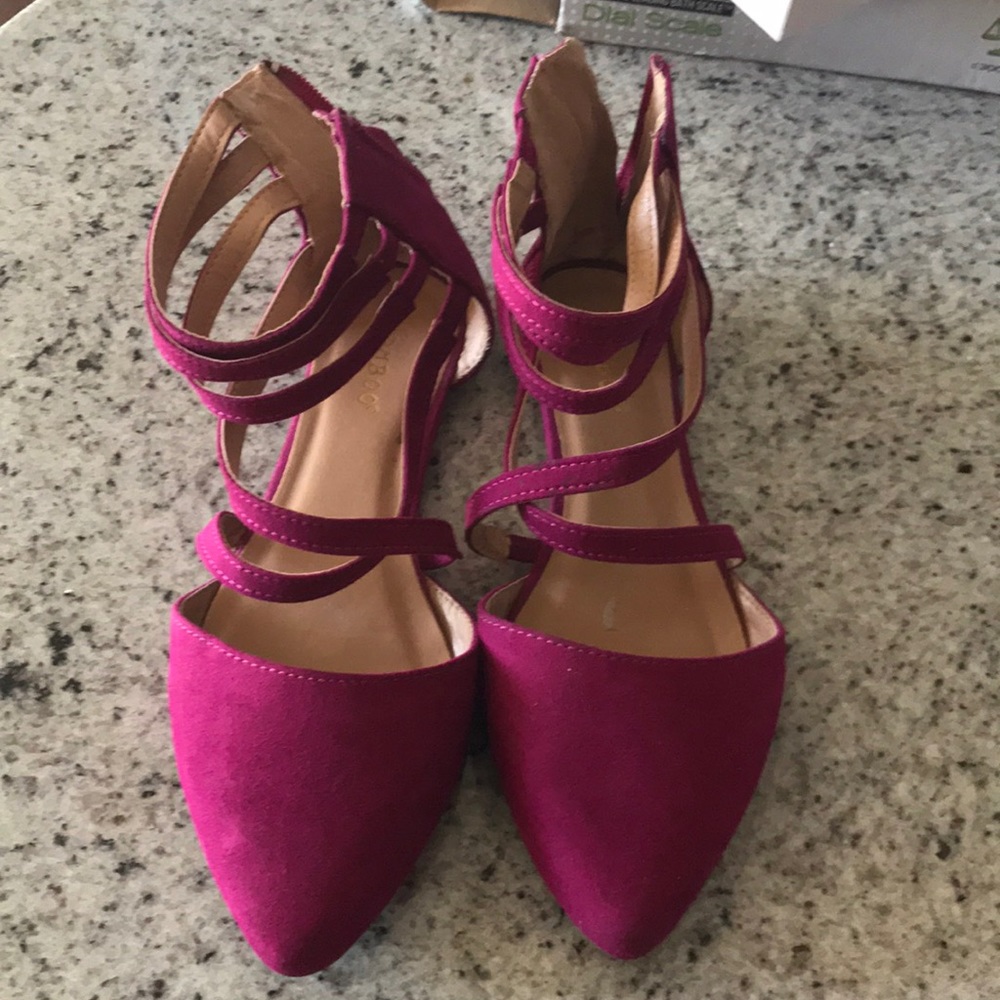 Nice fuchsia Sandals worn once